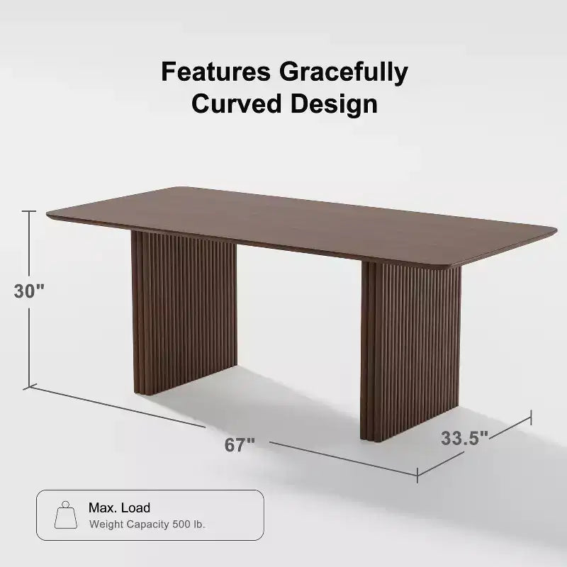 Table de salle à manger en bois massif