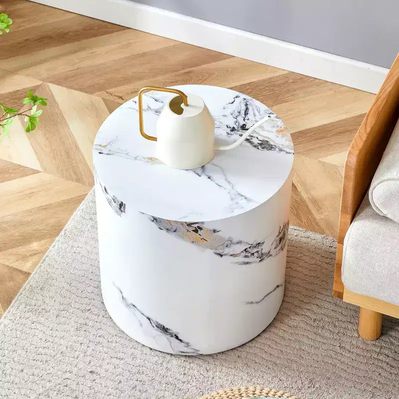 Table basse moderne Table d'appoint cylindrique pour salon, maison, bureau