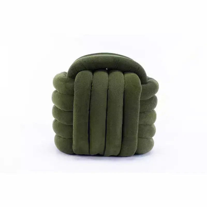 Poufs Repose-pieds Ottomans de 19 po, Tabourets de Maquillage en Chenille Motif Nœud pour Salon, Chambre à Coucher