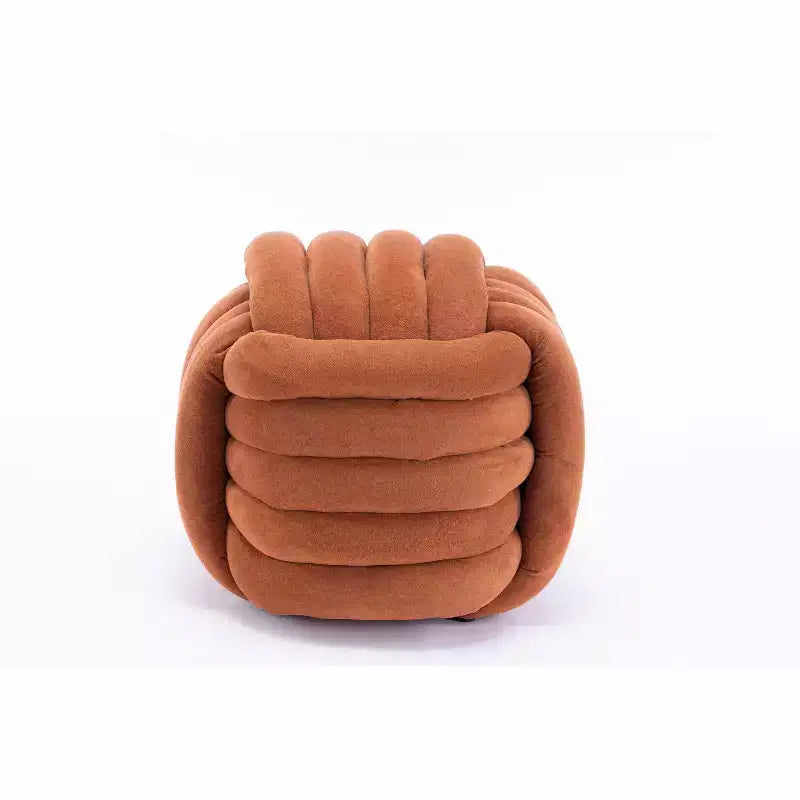 Poufs Repose-pieds Ottomans de 19 po, Tabourets de Maquillage en Chenille Motif Nœud pour Salon, Chambre à Coucher