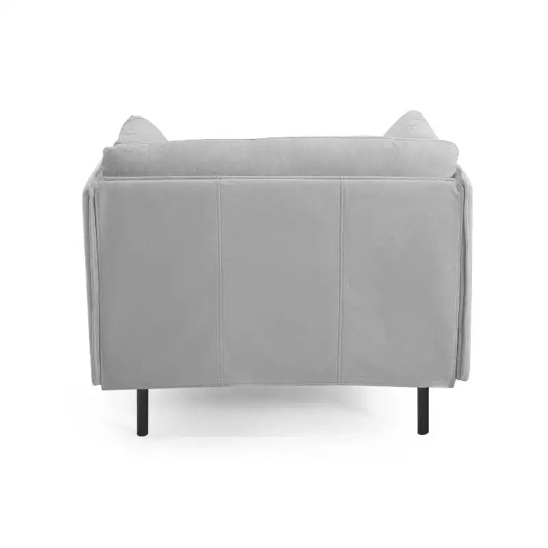Fauteuil de salon vintage en cuir PU 39,17W avec structure en bois massif et pieds en acier