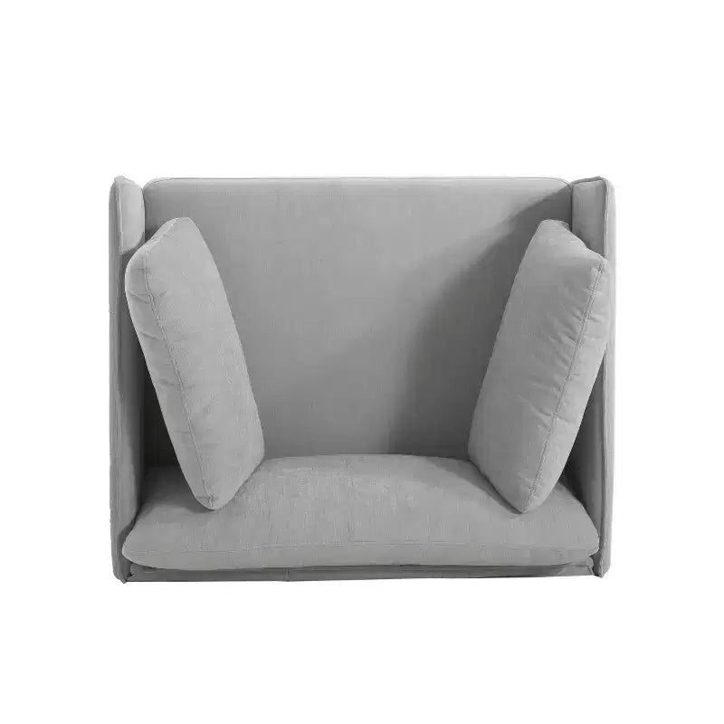 Fauteuil de salon vintage en cuir PU 39,17W avec structure en bois massif et pieds en acier