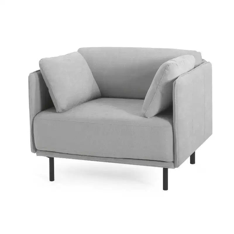 Fauteuil de salon vintage en cuir PU 39,17W avec structure en bois massif et pieds en acier