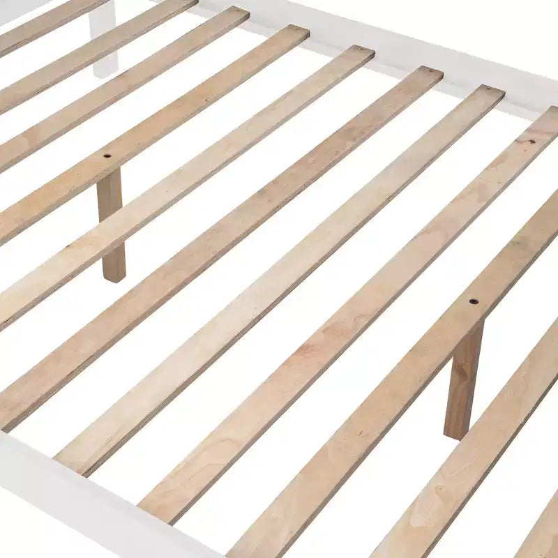 Lit superposé jumeau sur grand avec escalier, tiroir, rangement et barrière de sécurité