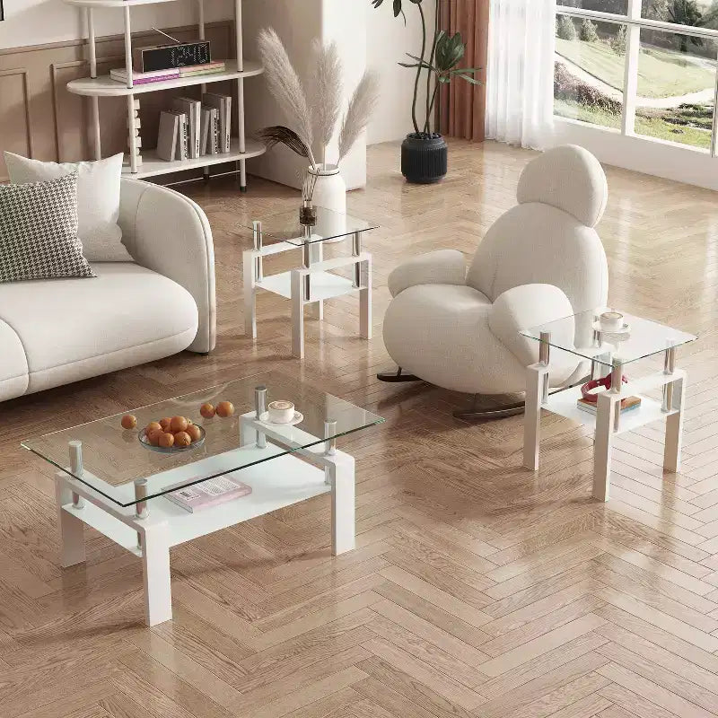 Table basse en verre, table d'appoint carrée de style minimaliste moderne avec pieds en métal, plateau en verre trempé, pour bureau à domicile, salon