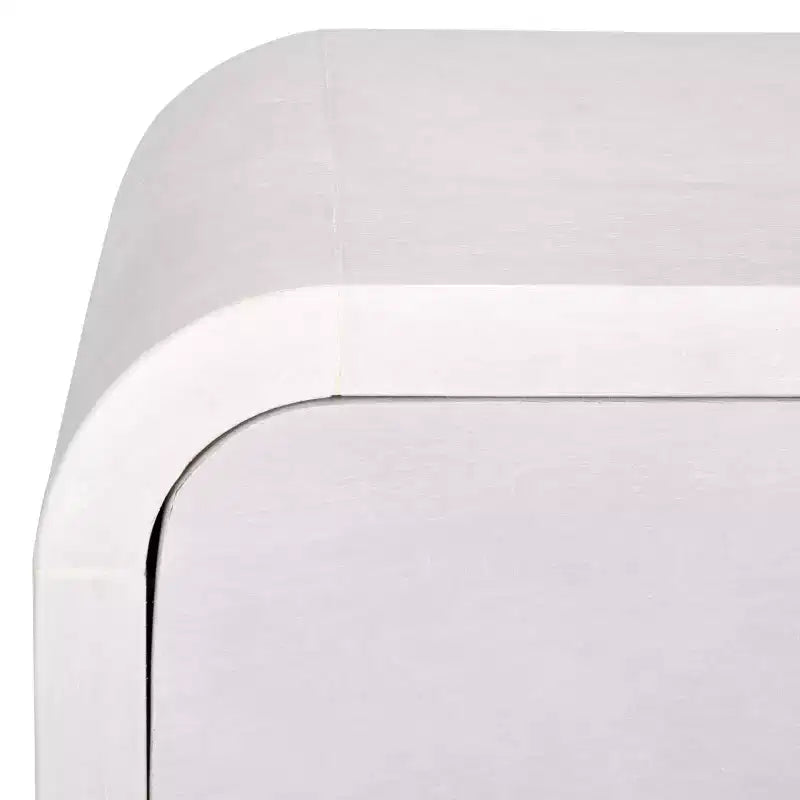 Table de chevet 1 tiroir 1 étagère, Blanc délavé