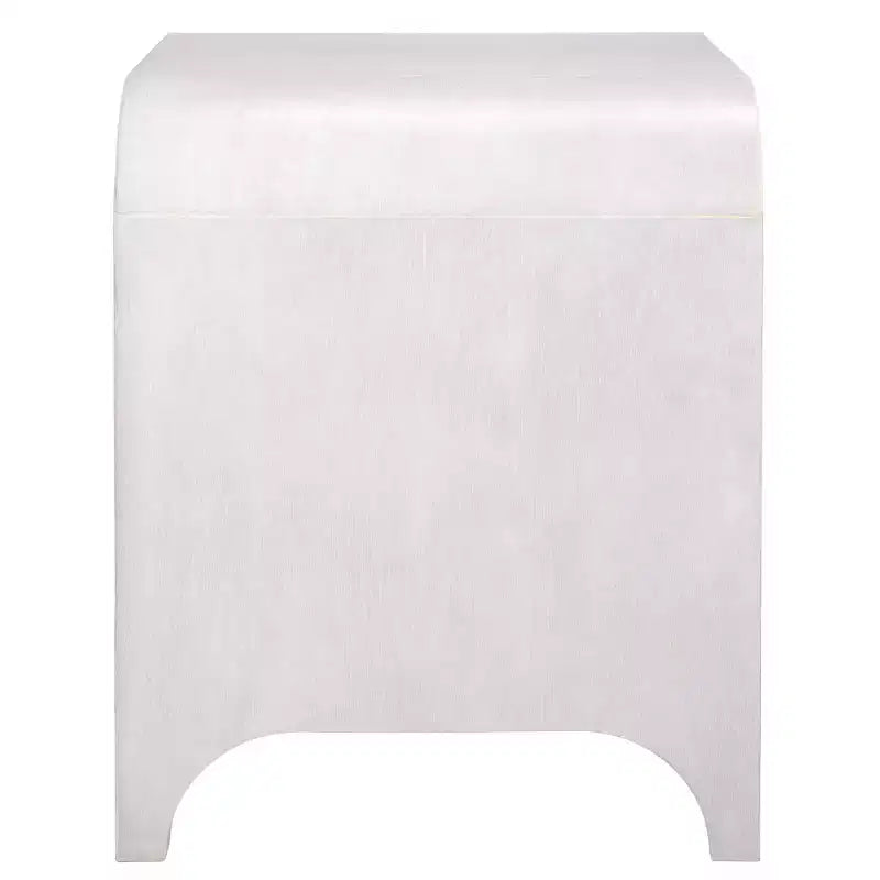 Table de chevet 1 tiroir 1 étagère, Blanc délavé