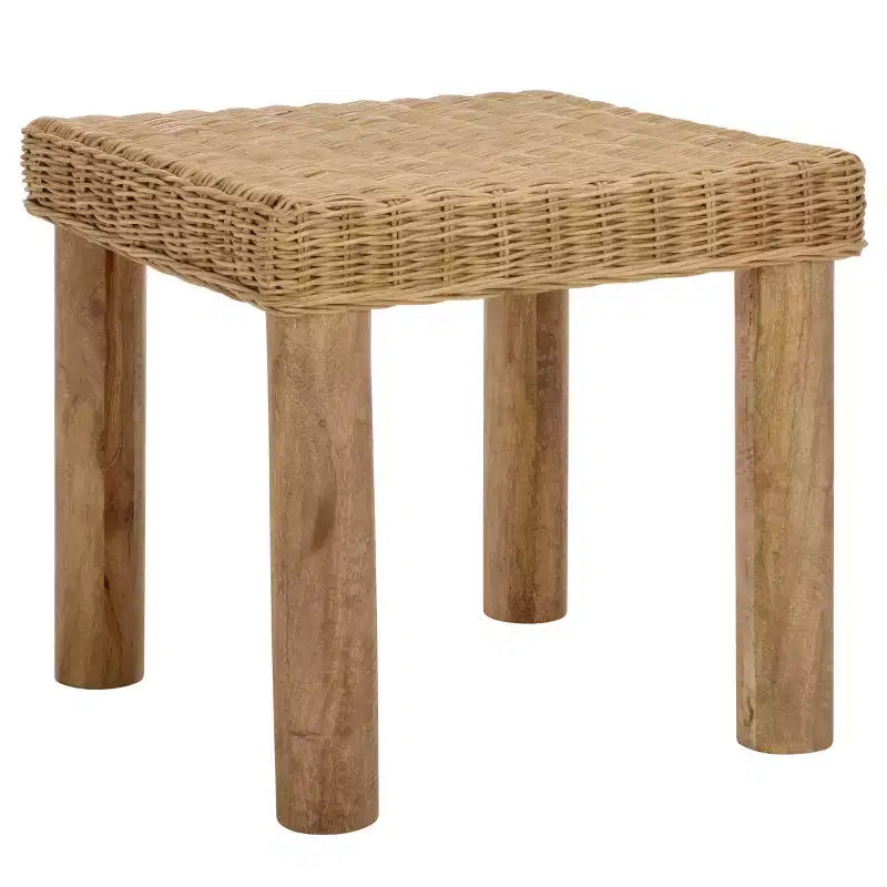 Table d'appoint tissée naturelle