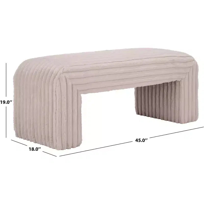 Banc rembourré, sièges intérieurs modernes en bois