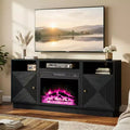 Heynemo 59'' Fireplace TV Stand for TVs Up to 65'' with Storage and Adjustable Shelves