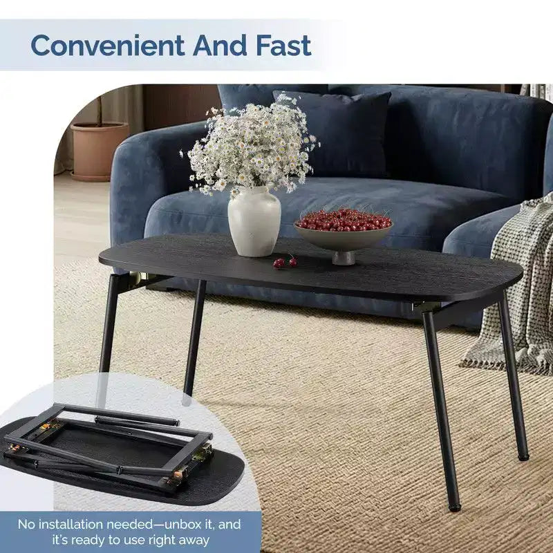 Table basse pliante/table d'appoint sans rangement pour le salon