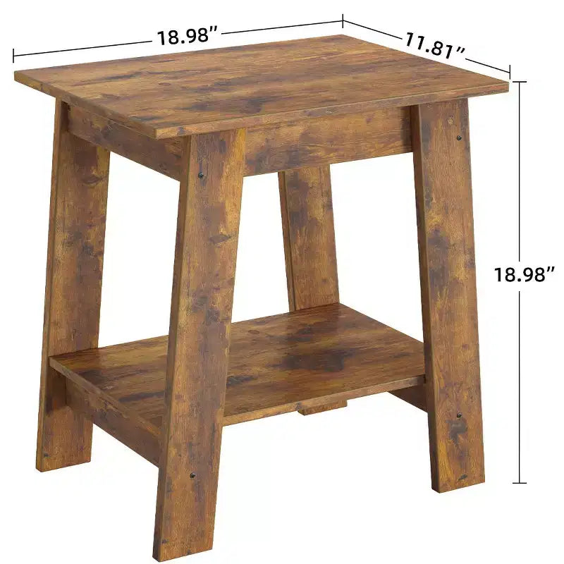 Portemanteau d'entrée en bois de 31,5 pouces avec étagère à chaussures à 2 niveaux, 7 crochets et meuble en maille pour hall d'entrée/porte d'entrée