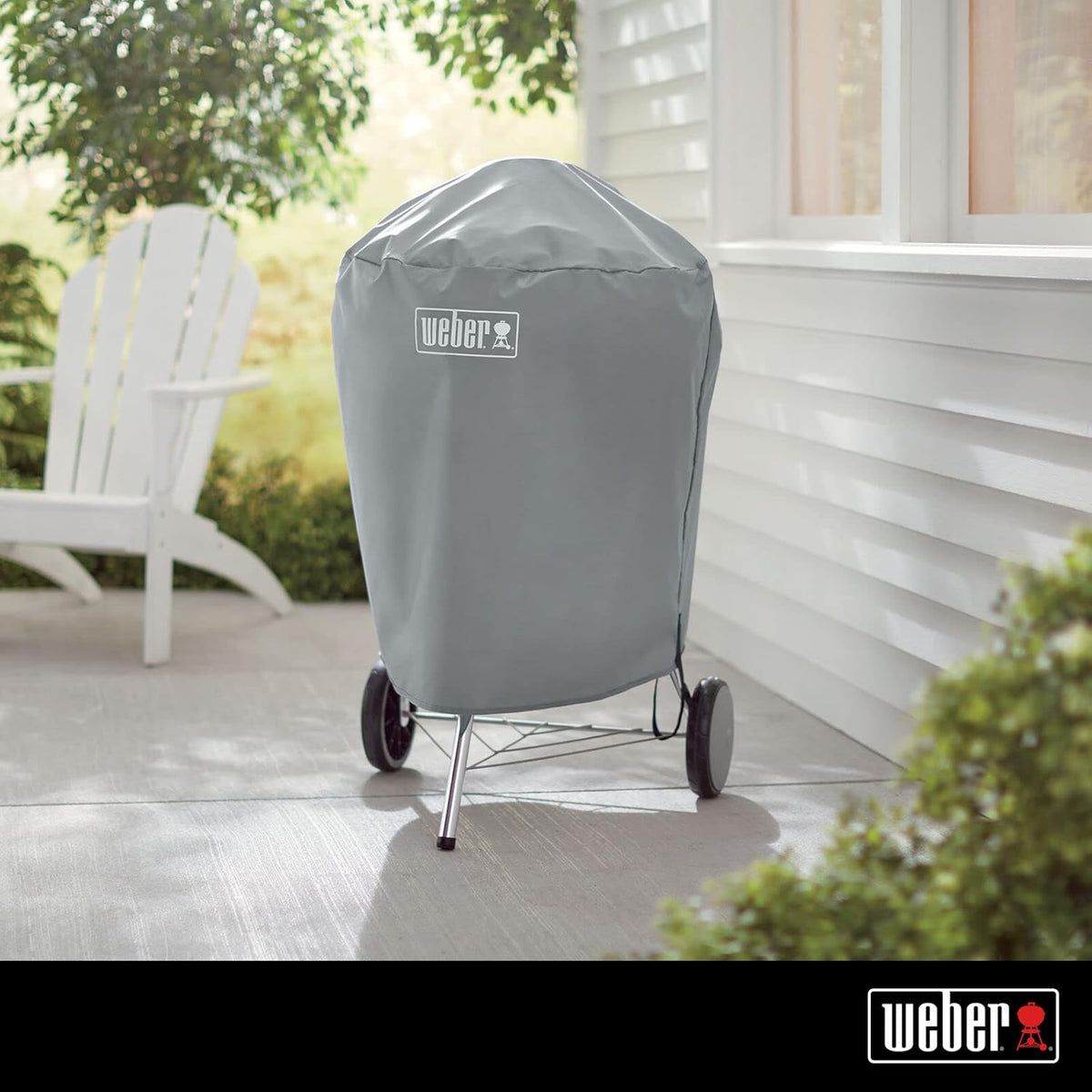Weber Classic Kettle barbecue au charbon de bois, surface de cuisson Ø 57cm, barbecue avec couvercle et cuve en acier emaillé, thermomètre intégré...