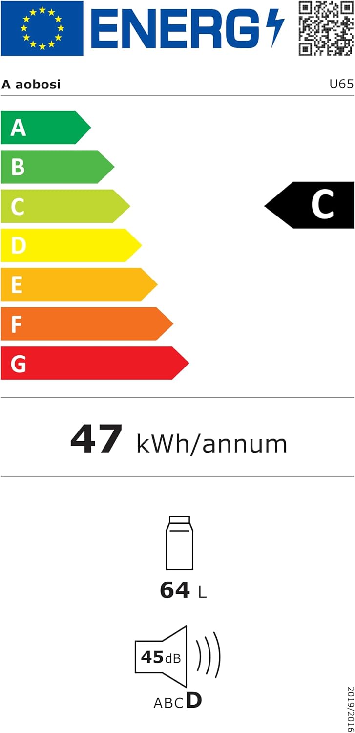 AAOBOSI 45L Glacière à Compresseur, Glaciere Électrique -20℃ à 20℃, Frigo Camion APP&Bouton Contrôle, 12/24V DC et 100-240V AC Glaciere Camping Pou...
