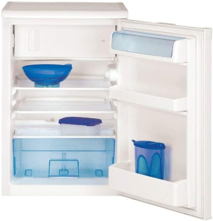 Beko TSE1284N Réfrigérateur table top - Volume total 114L : 101L (Réfrigération) + 13L (Congélation), Compartiment congélation 4 étoiles, MinFrost,...