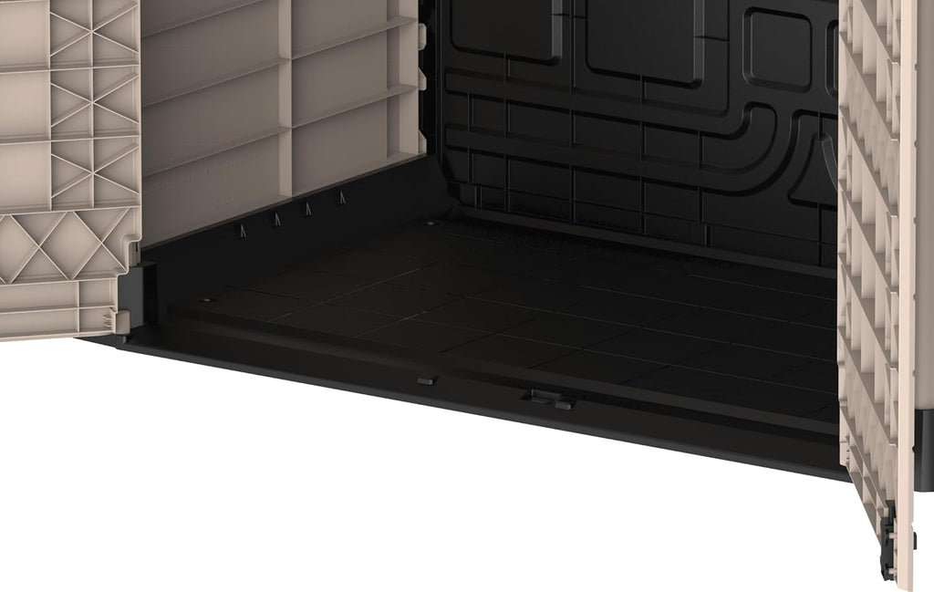 Duramax StoreAway 1200L Plastic Garden Shed/ Flat Lid, Outdoor Storage Shed, Wheelie Bin Hideaways, Wheelie bin box, Durable Construction, Ideal fo...