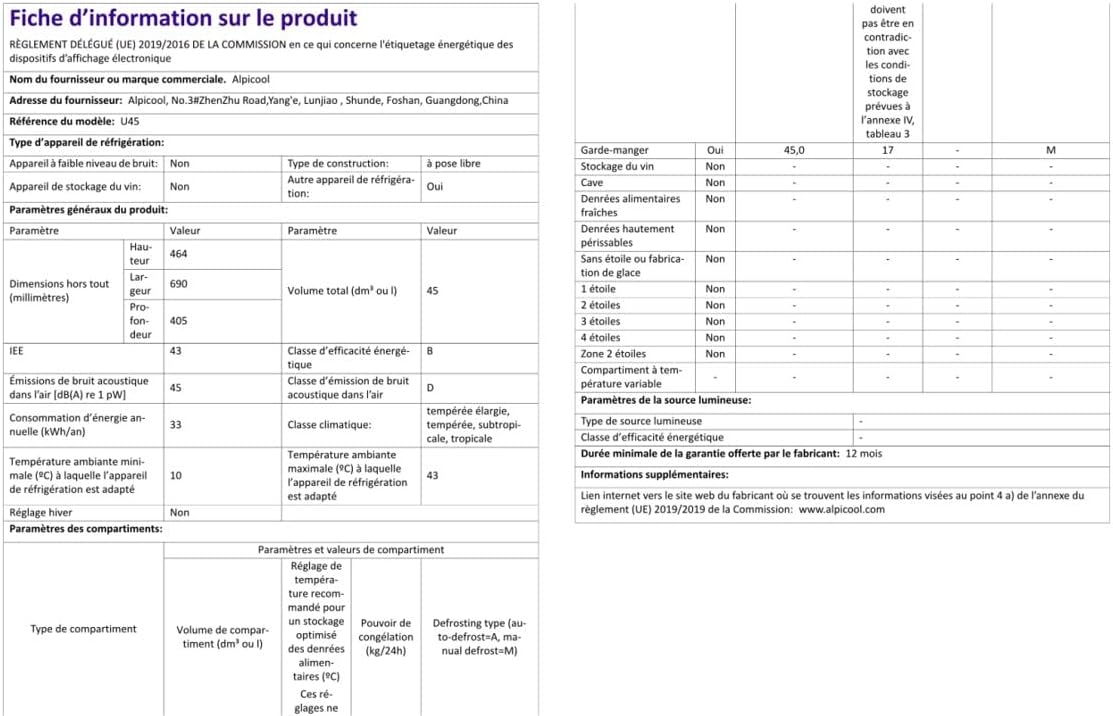 AAOBOSI 45L Glacière à Compresseur, Glaciere Électrique -20℃ à 20℃, Frigo Camion APP&Bouton Contrôle, 12/24V DC et 100-240V AC Glaciere Camping Pou...