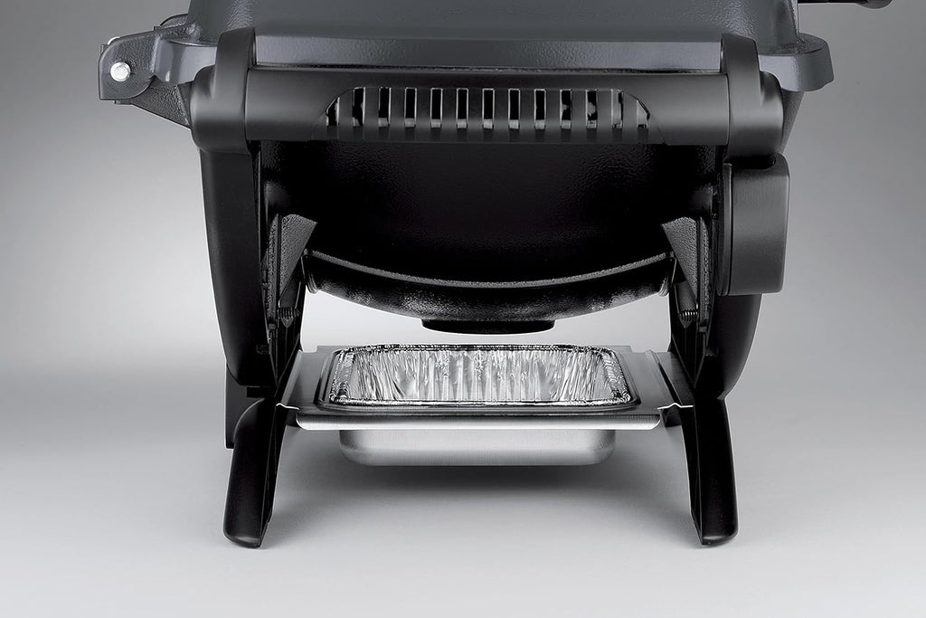 Weber Q1400 Barbecue électrique, surface de cuisson 43 x 32 cm, nomade, grille en fonte émaillée divisée en 2 parties, couvercle et cuve en fonte d...