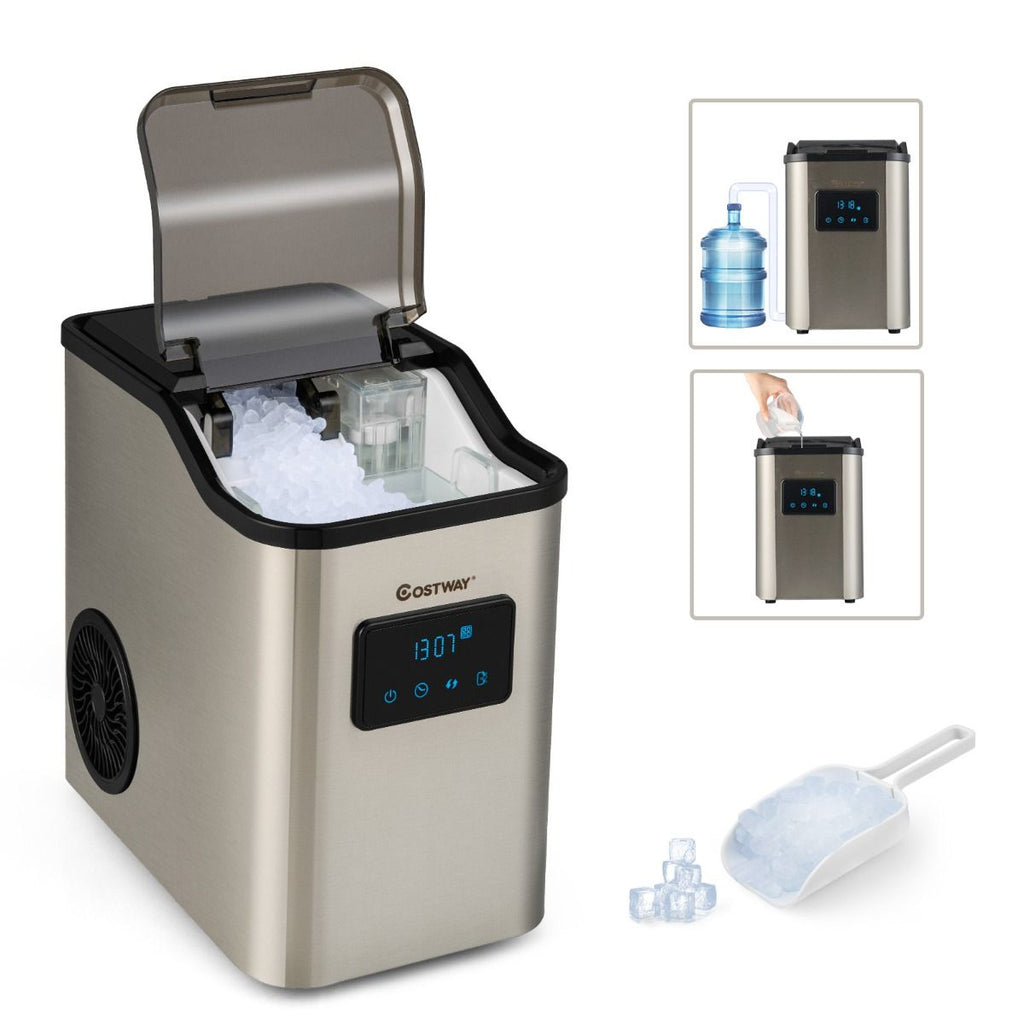 Machine à Glaçons 24kg en 24h Panneau de Contrôle Tactile LED