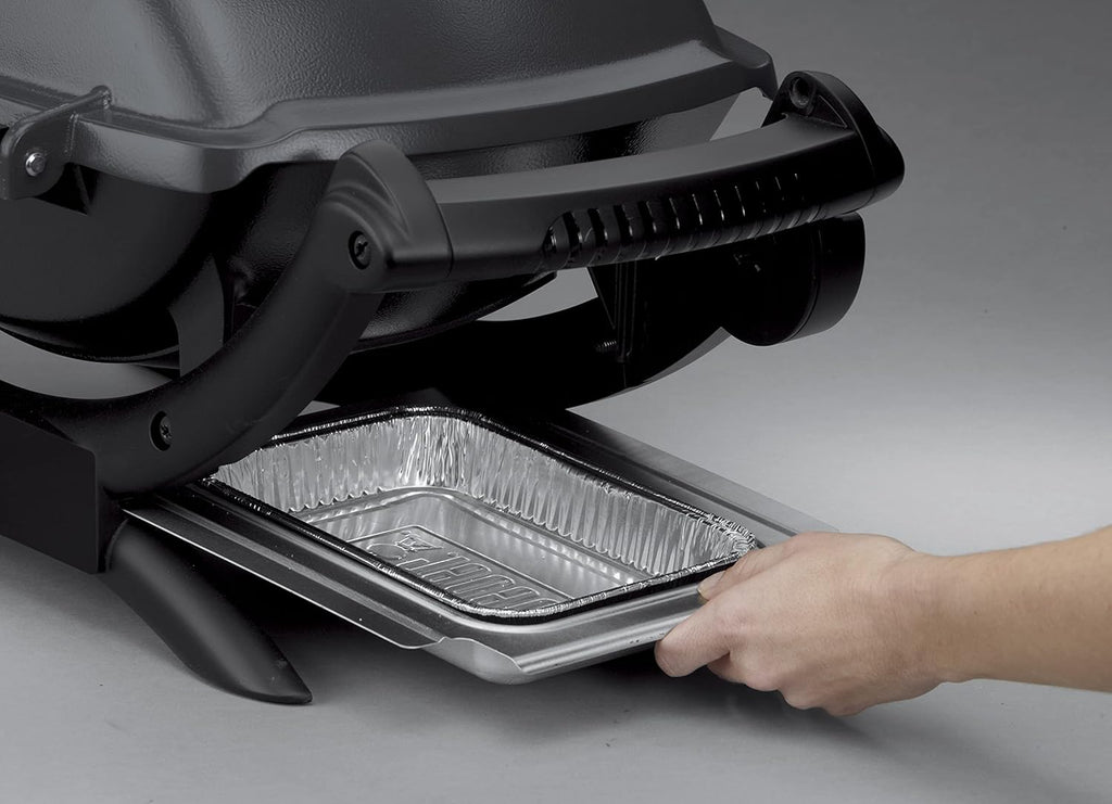 Weber Q1400 Barbecue électrique, surface de cuisson 43 x 32 cm, nomade, grille en fonte émaillée divisée en 2 parties, couvercle et cuve en fonte d...