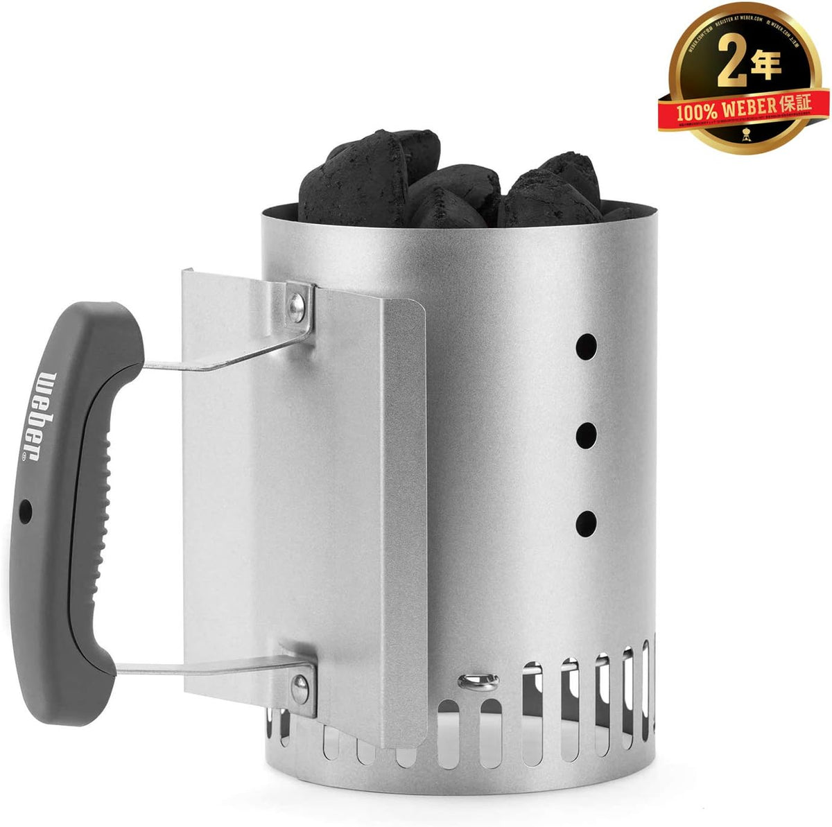 Weber Classic Kettle barbecue au charbon de bois, surface de cuisson Ø 57cm, barbecue avec couvercle et cuve en acier emaillé, thermomètre intégré...
