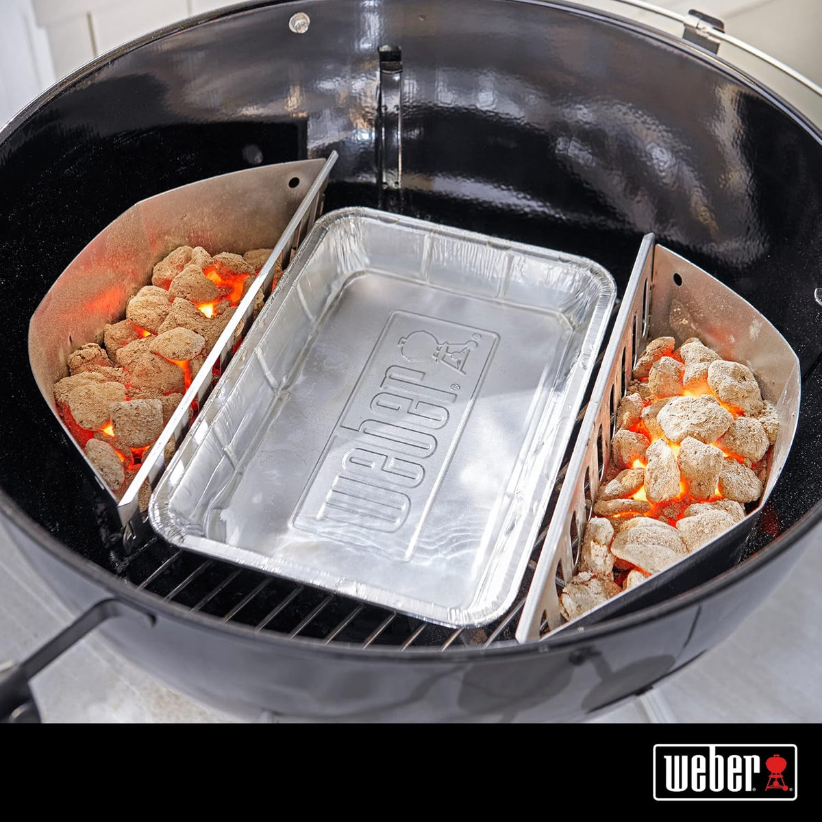 Weber Q1400 Barbecue électrique, surface de cuisson 43 x 32 cm, nomade, grille en fonte émaillée divisée en 2 parties, couvercle et cuve en fonte d...