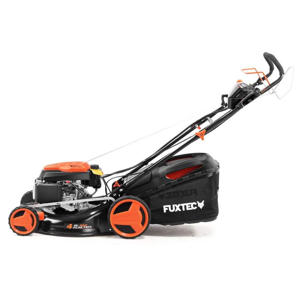 Tondeuse thermique démarrage électrique E-Start et vitesse d'autotraction réglable FUXTEC FX-RM5196esPRO