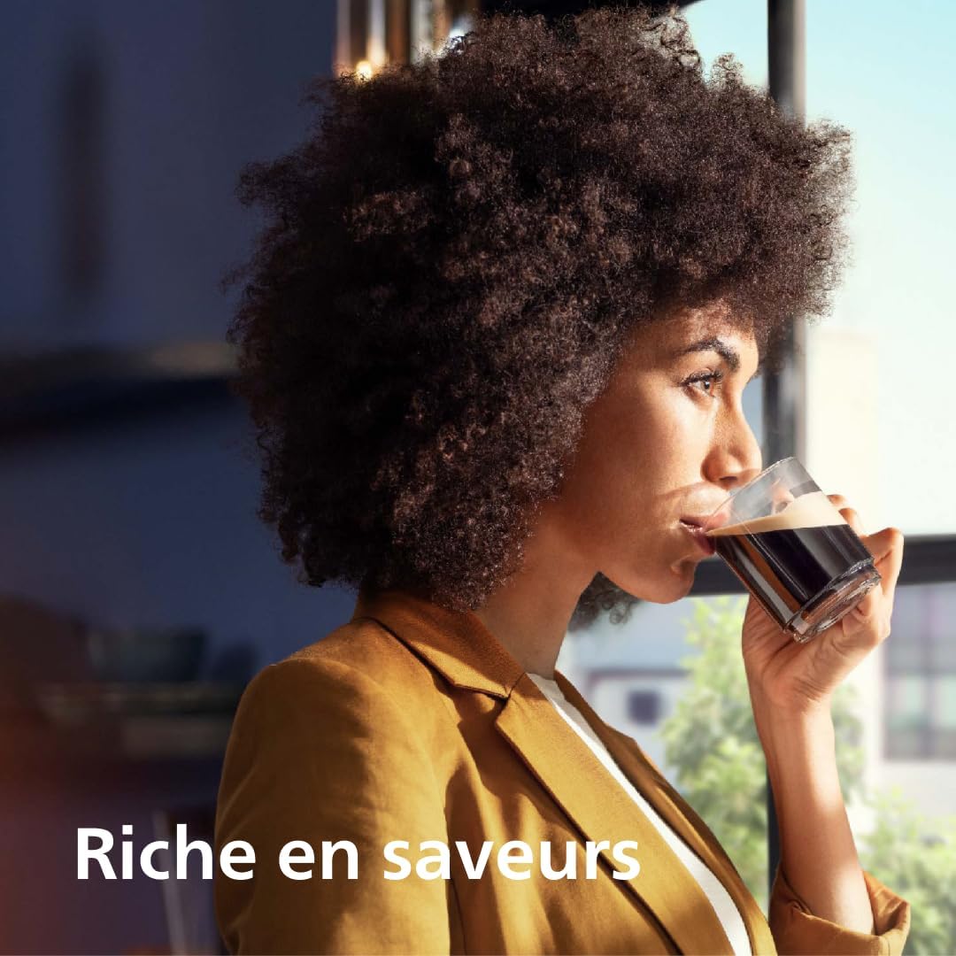 Philips Série 5400 Machine Expresso - Café à Grain - LatteGo Mousseur à Lait, 12 Spécialités de Café, Affichage Intuitif, 4 Profils Utilisateur, No...