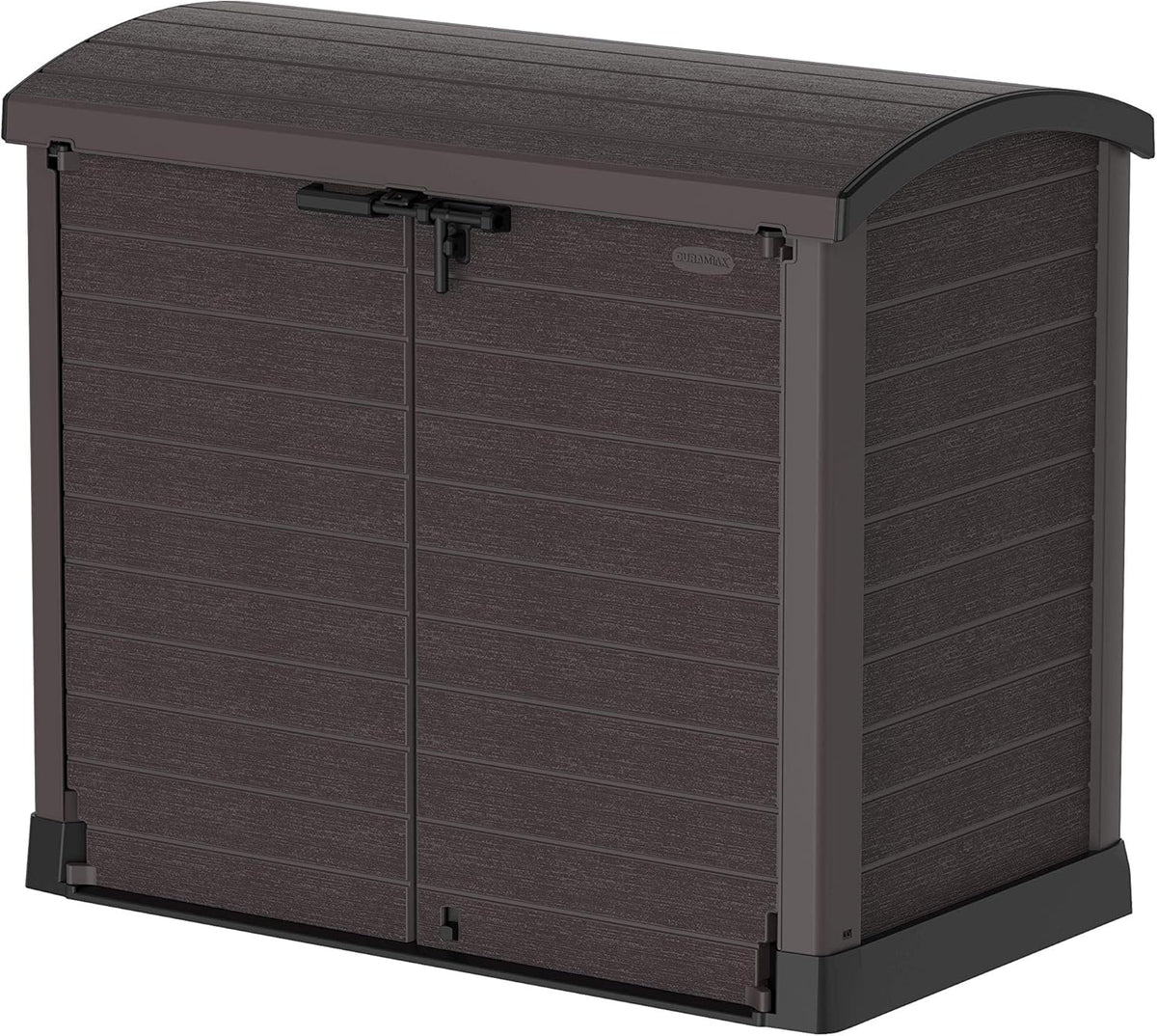 Duramax StoreAway 1200L Plastic Garden Shed/ Flat Lid, Outdoor Storage Shed, Wheelie Bin Hideaways, Wheelie bin box, Durable Construction, Ideal fo...