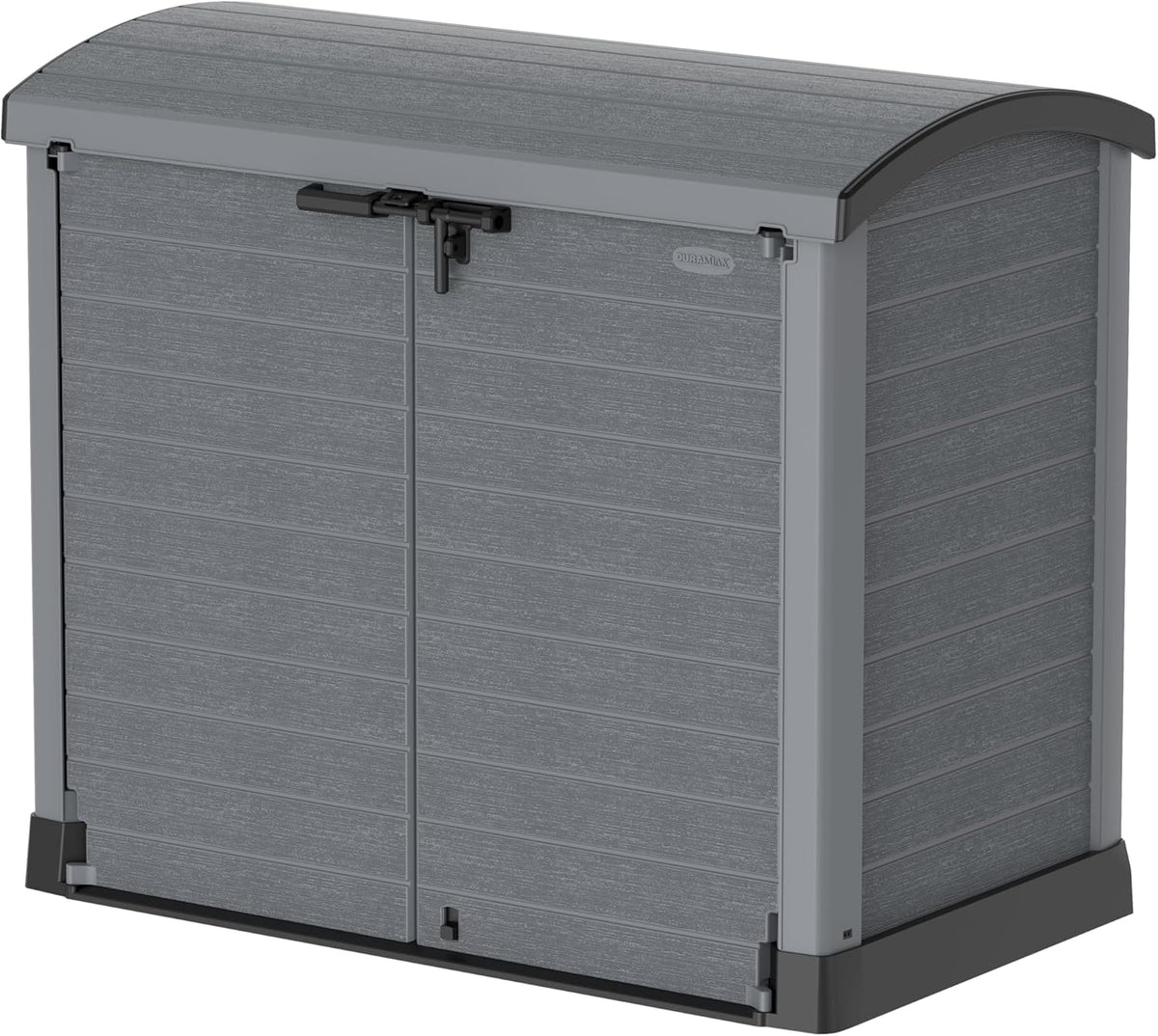 Duramax StoreAway 1200L Plastic Garden Shed/ Flat Lid, Outdoor Storage Shed, Wheelie Bin Hideaways, Wheelie bin box, Durable Construction, Ideal fo...