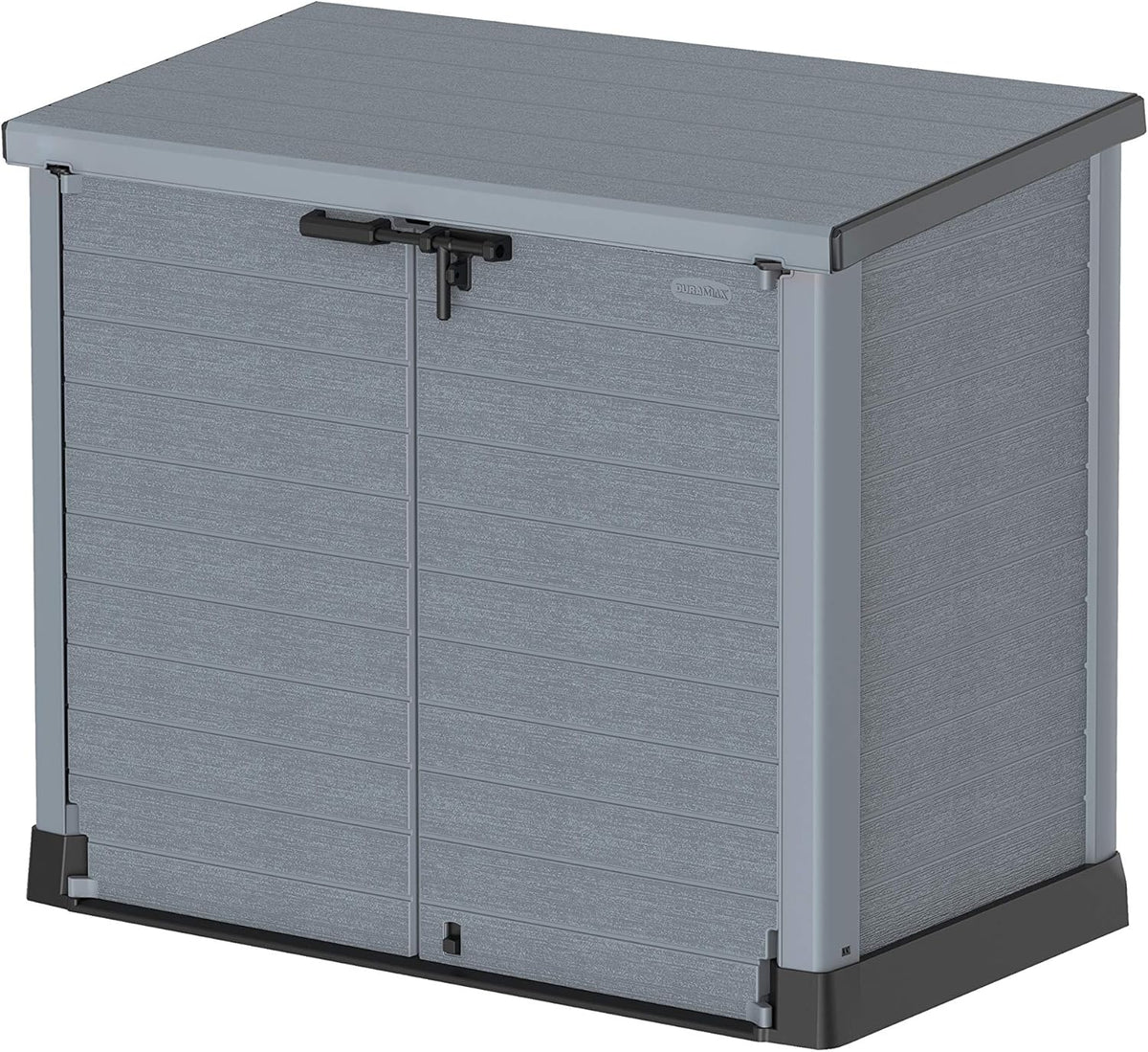Duramax StoreAway 1200L Plastic Garden Shed/ Flat Lid, Outdoor Storage Shed, Wheelie Bin Hideaways, Wheelie bin box, Durable Construction, Ideal fo...