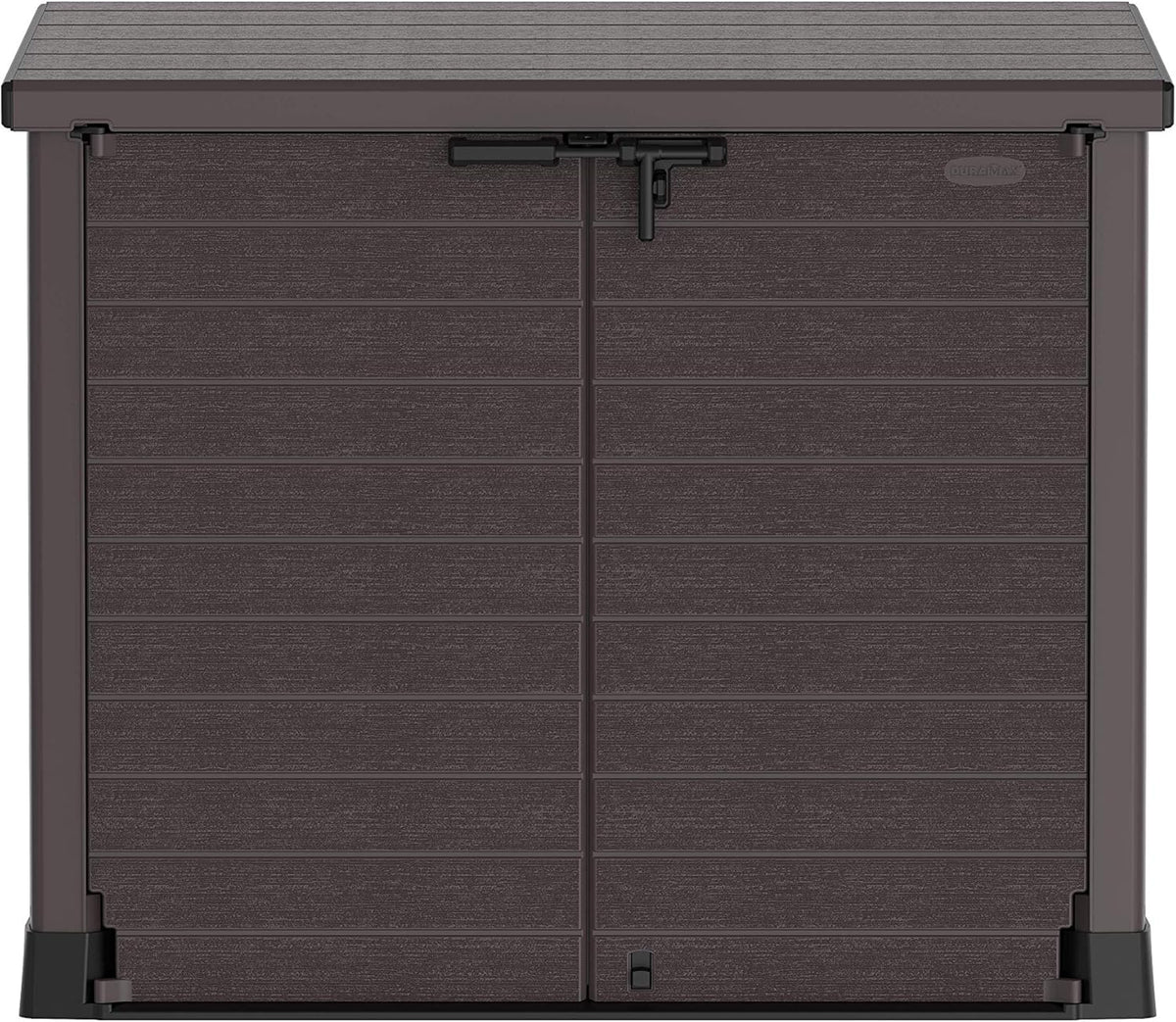Duramax StoreAway 1200L Plastic Garden Shed/ Flat Lid, Outdoor Storage Shed, Wheelie Bin Hideaways, Wheelie bin box, Durable Construction, Ideal fo...