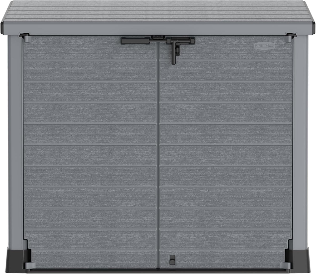 Duramax StoreAway 1200L Plastic Garden Shed/ Flat Lid, Outdoor Storage Shed, Wheelie Bin Hideaways, Wheelie bin box, Durable Construction, Ideal fo...