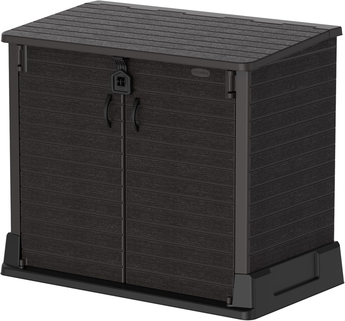 Duramax StoreAway 1200L Plastic Garden Shed/ Flat Lid, Outdoor Storage Shed, Wheelie Bin Hideaways, Wheelie bin box, Durable Construction, Ideal fo...