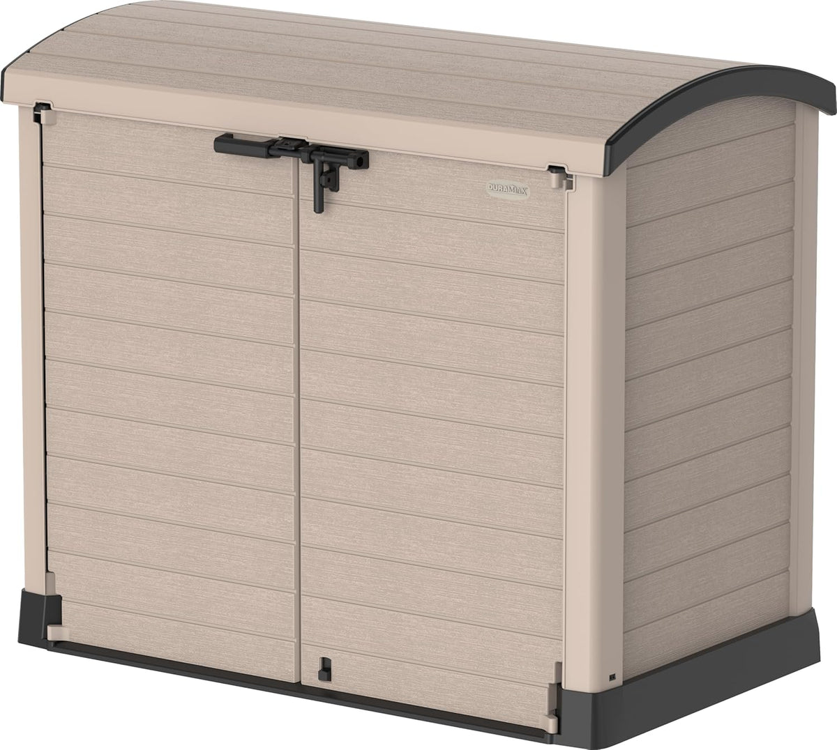 Duramax StoreAway 1200L Plastic Garden Shed/ Flat Lid, Outdoor Storage Shed, Wheelie Bin Hideaways, Wheelie bin box, Durable Construction, Ideal fo...