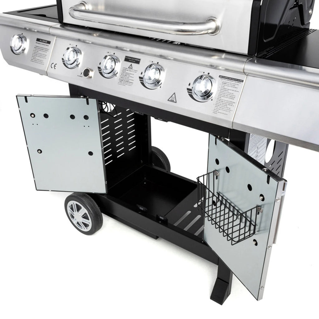 Barbecue au gaz BRISBANE - 4 brûleurs 14kW + réchaud Somagic