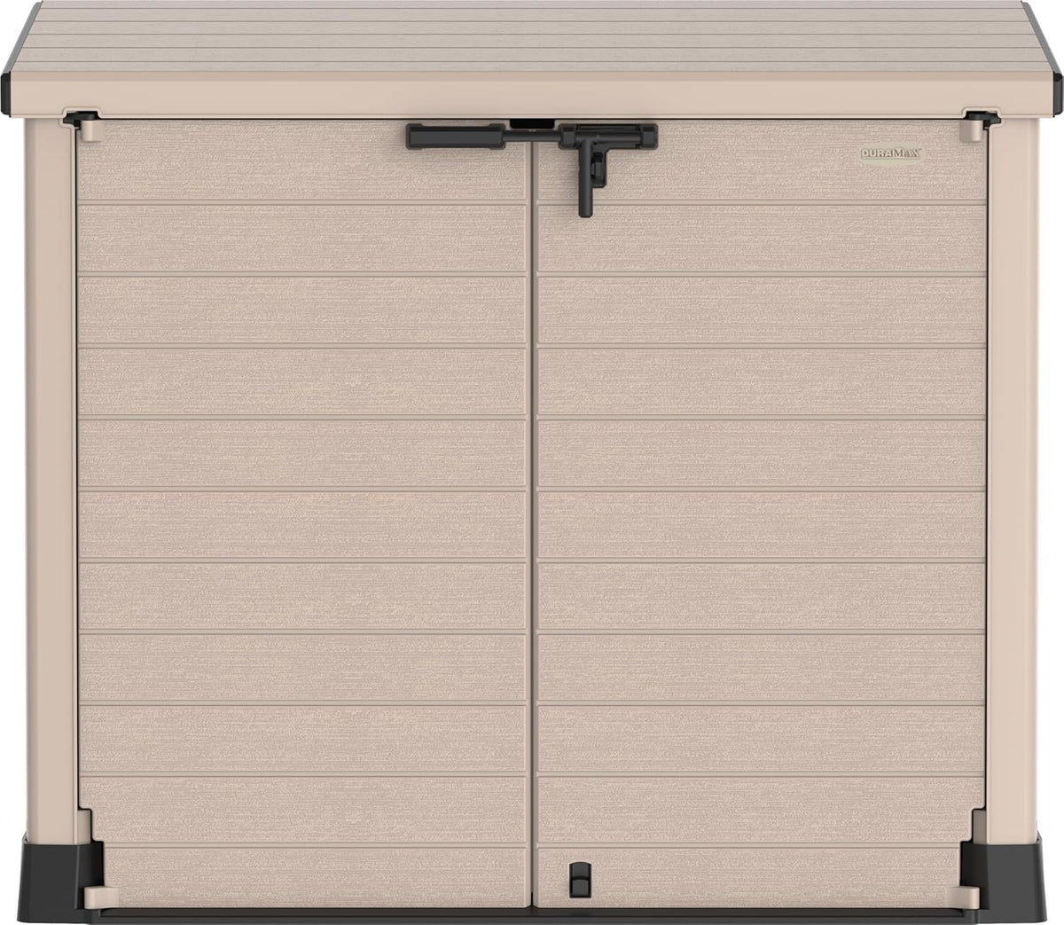 Duramax StoreAway 1200L Plastic Garden Shed/ Flat Lid, Outdoor Storage Shed, Wheelie Bin Hideaways, Wheelie bin box, Durable Construction, Ideal fo...