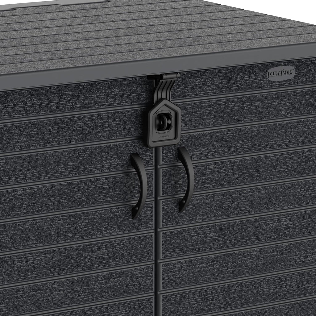 Duramax StoreAway 1200L Plastic Garden Shed/ Flat Lid, Outdoor Storage Shed, Wheelie Bin Hideaways, Wheelie bin box, Durable Construction, Ideal fo...