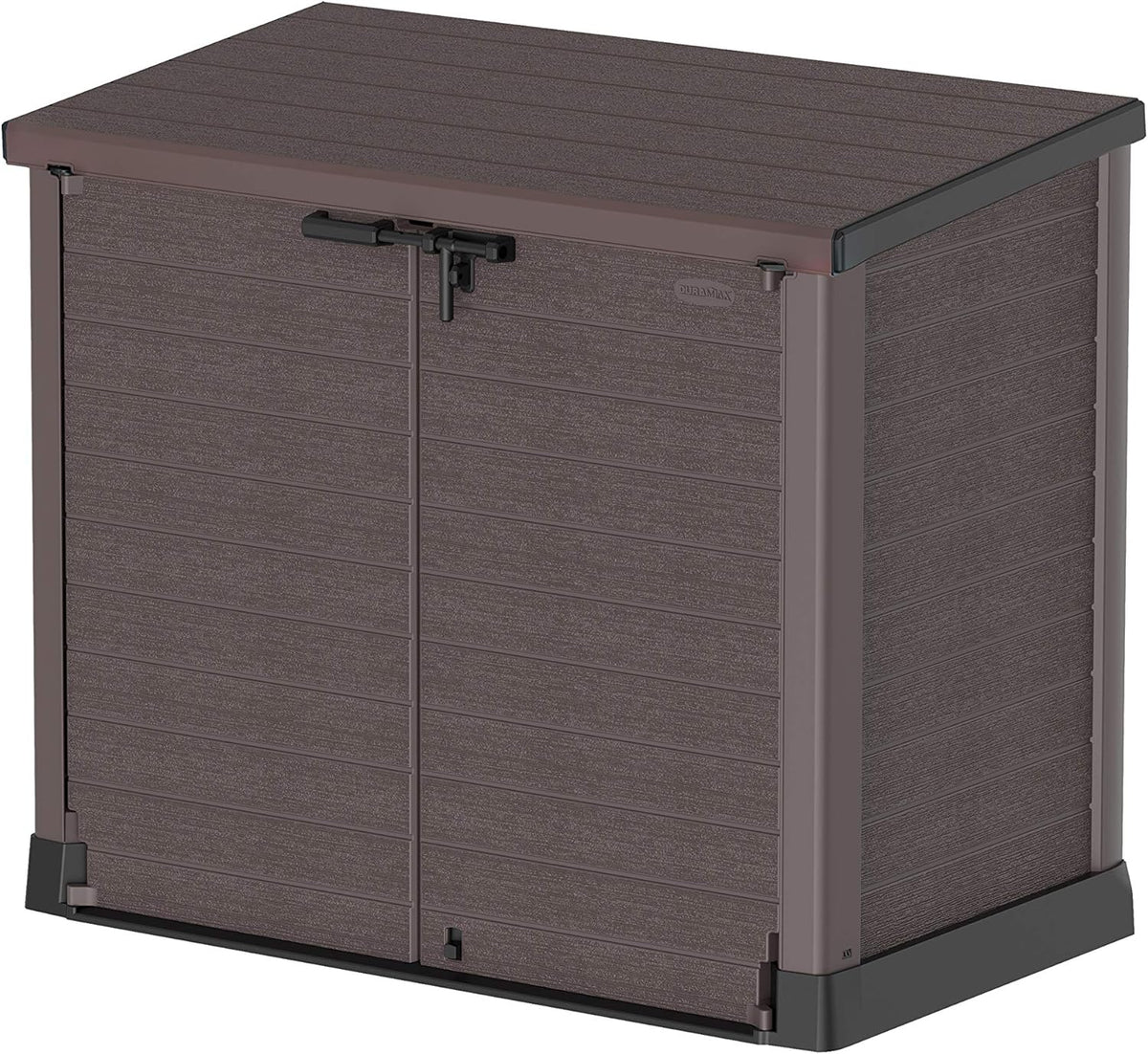 Duramax StoreAway 1200L Plastic Garden Shed/ Flat Lid, Outdoor Storage Shed, Wheelie Bin Hideaways, Wheelie bin box, Durable Construction, Ideal fo...
