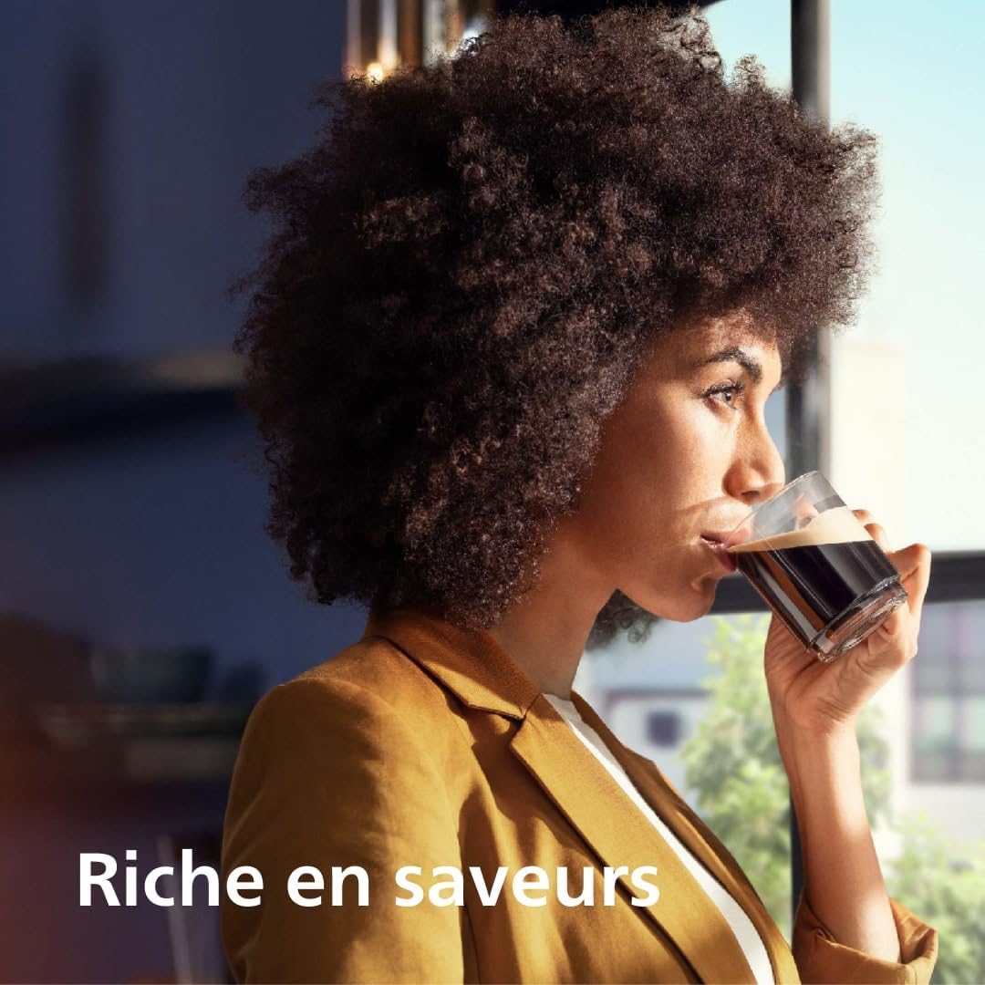 Philips Série 5400 Machine Expresso - Café à Grain - LatteGo Mousseur à Lait, 12 Spécialités de Café, Affichage Intuitif, 4 Profils Utilisateur, No...