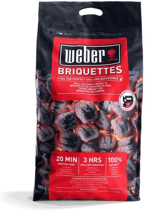 Weber Classic Kettle barbecue au charbon de bois, surface de cuisson Ø 57cm, barbecue avec couvercle et cuve en acier emaillé, thermomètre intégré...